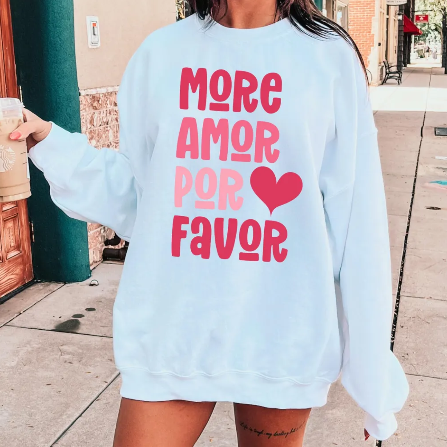 More Amor Por Favor Crewneck Sweatshirt