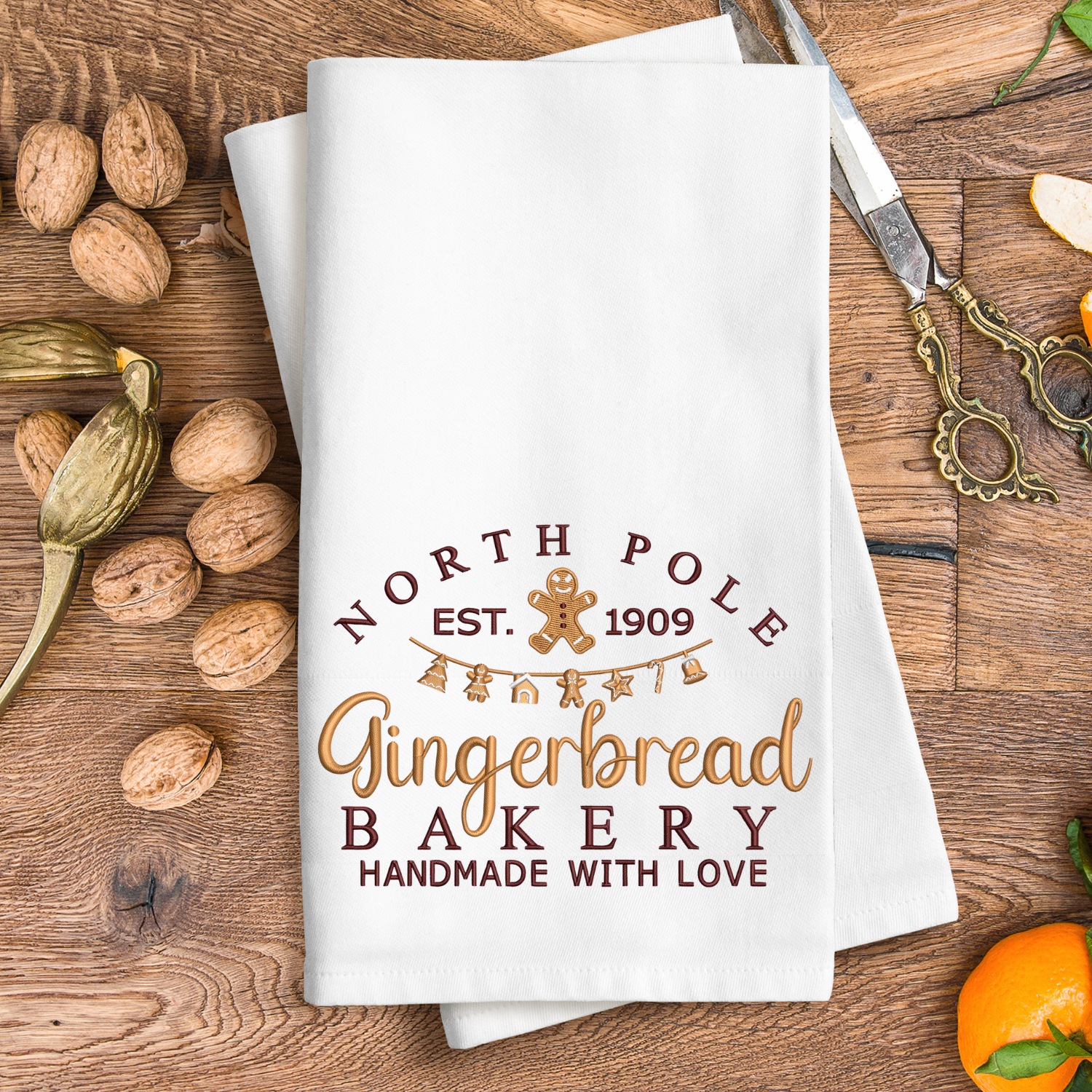 Gingerbread Bakery Tea Towel