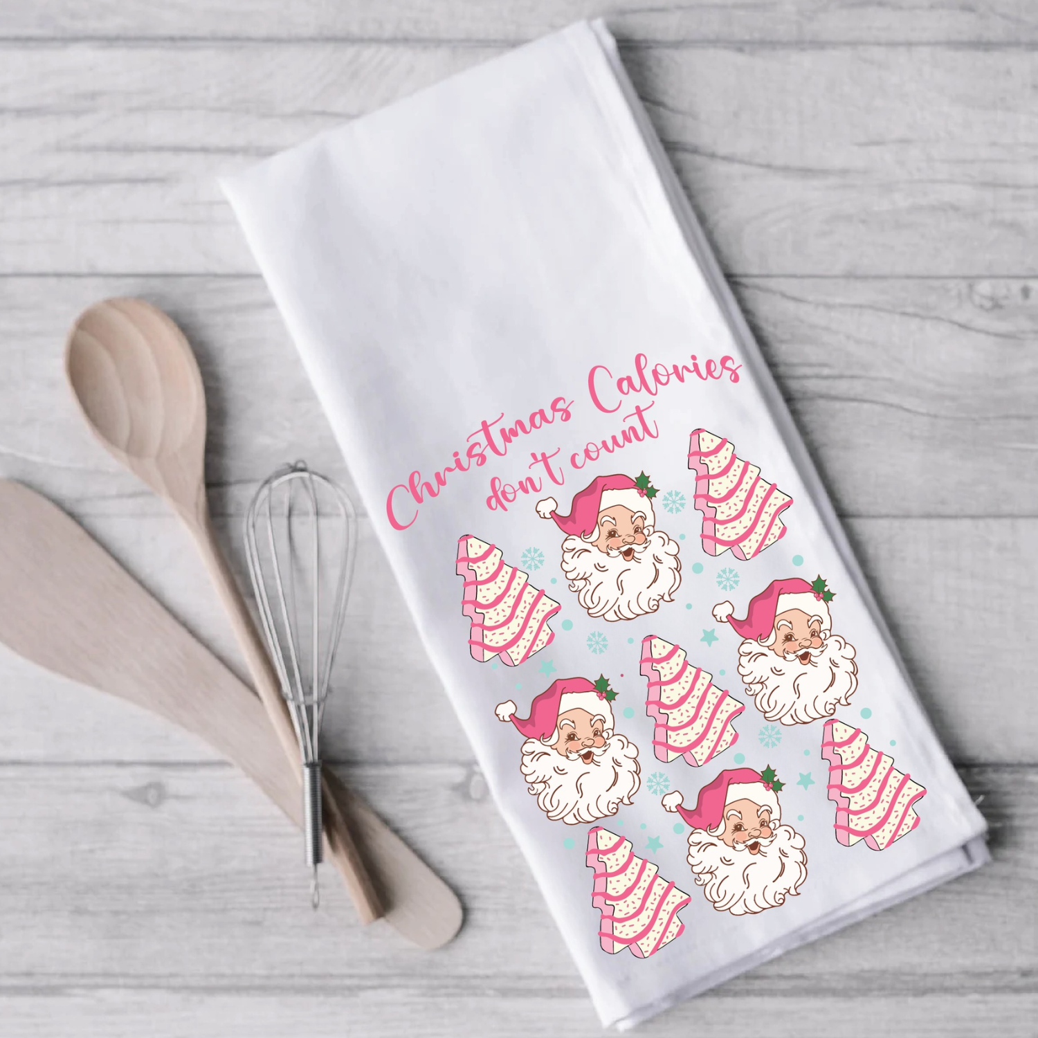 Christmas Calories Tea Towel