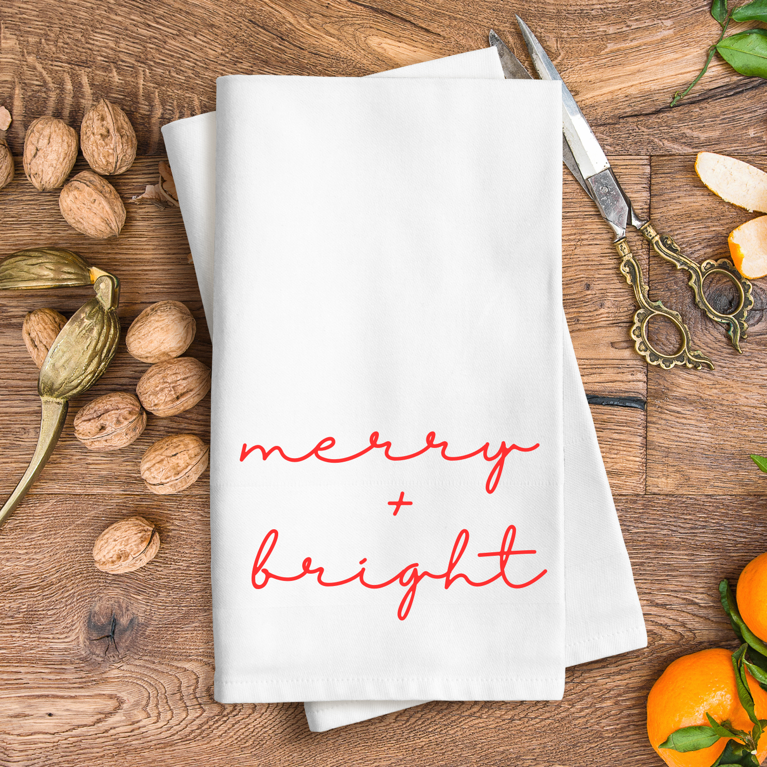 Merry & Bright Tea Towel
