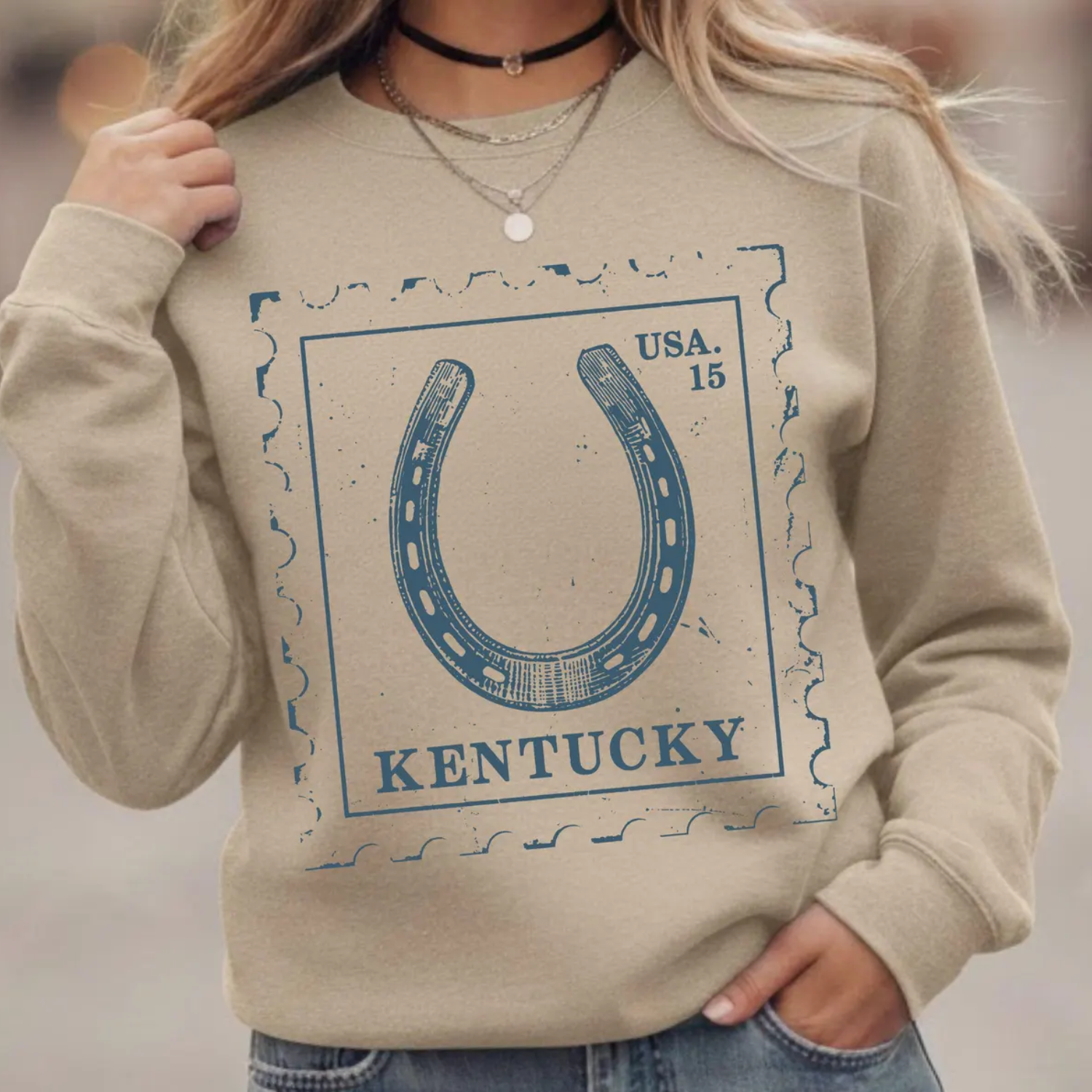 Kentucky Horseshoe Stamp