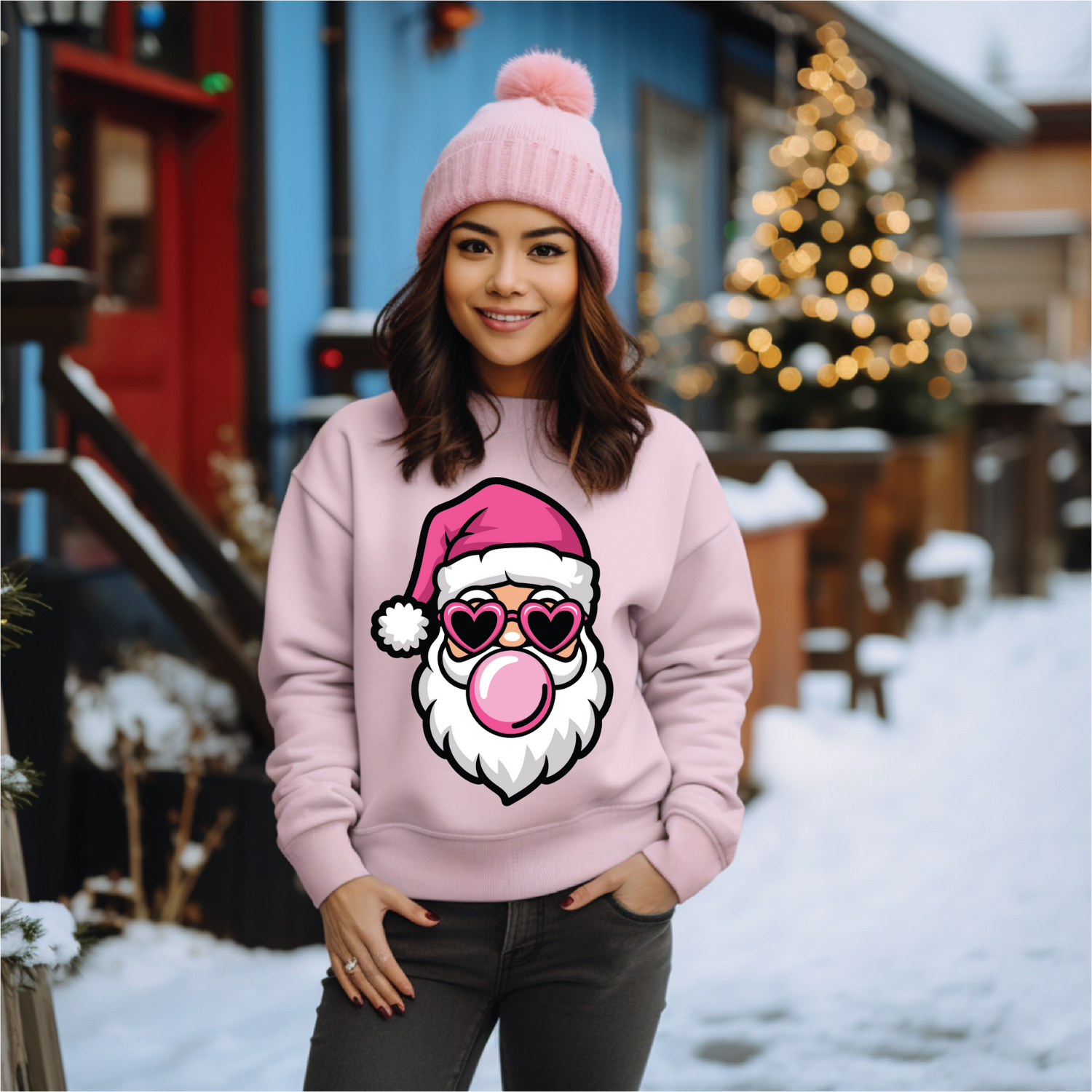 BubbleGum Santa Crew