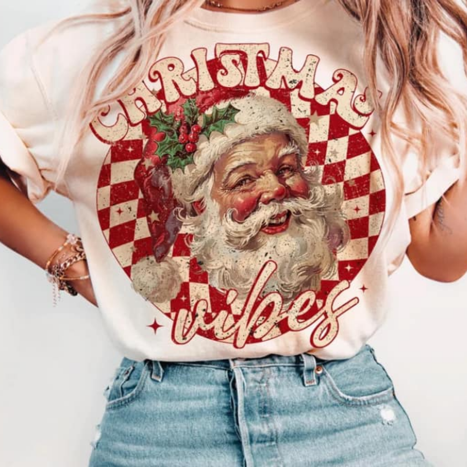 Christmas Vibes Retro Tee