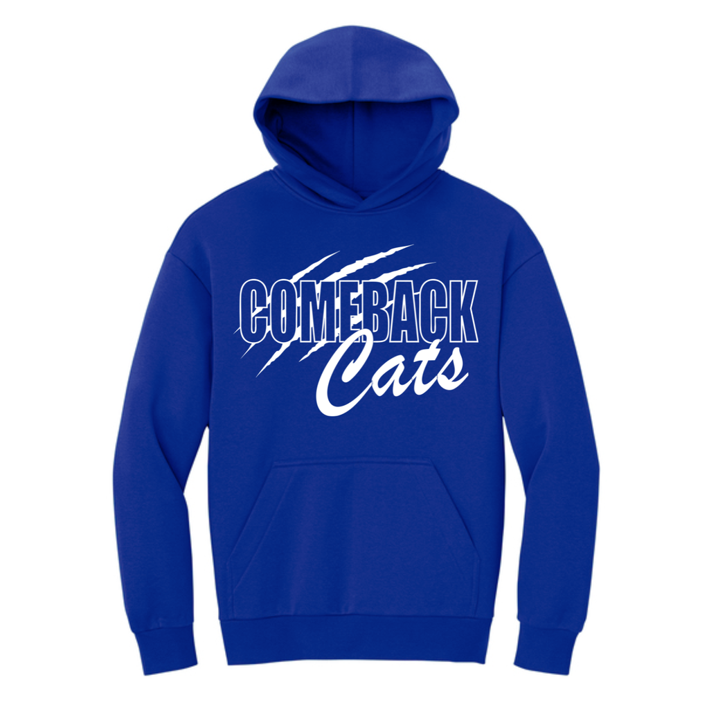 Vintage Comeback Cats Hooded Sweatshirt