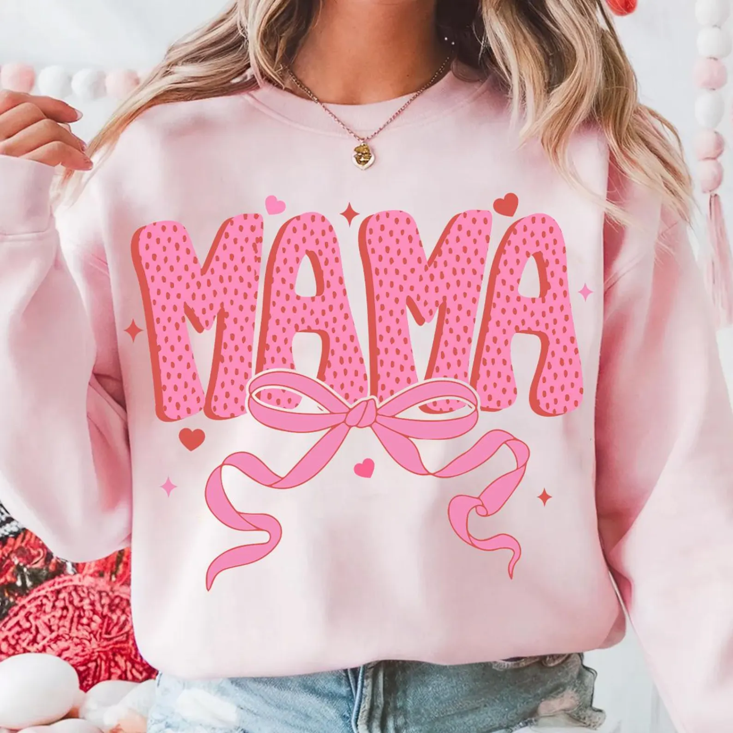 Mama Valentine's Day Crewneck sweatshirt
