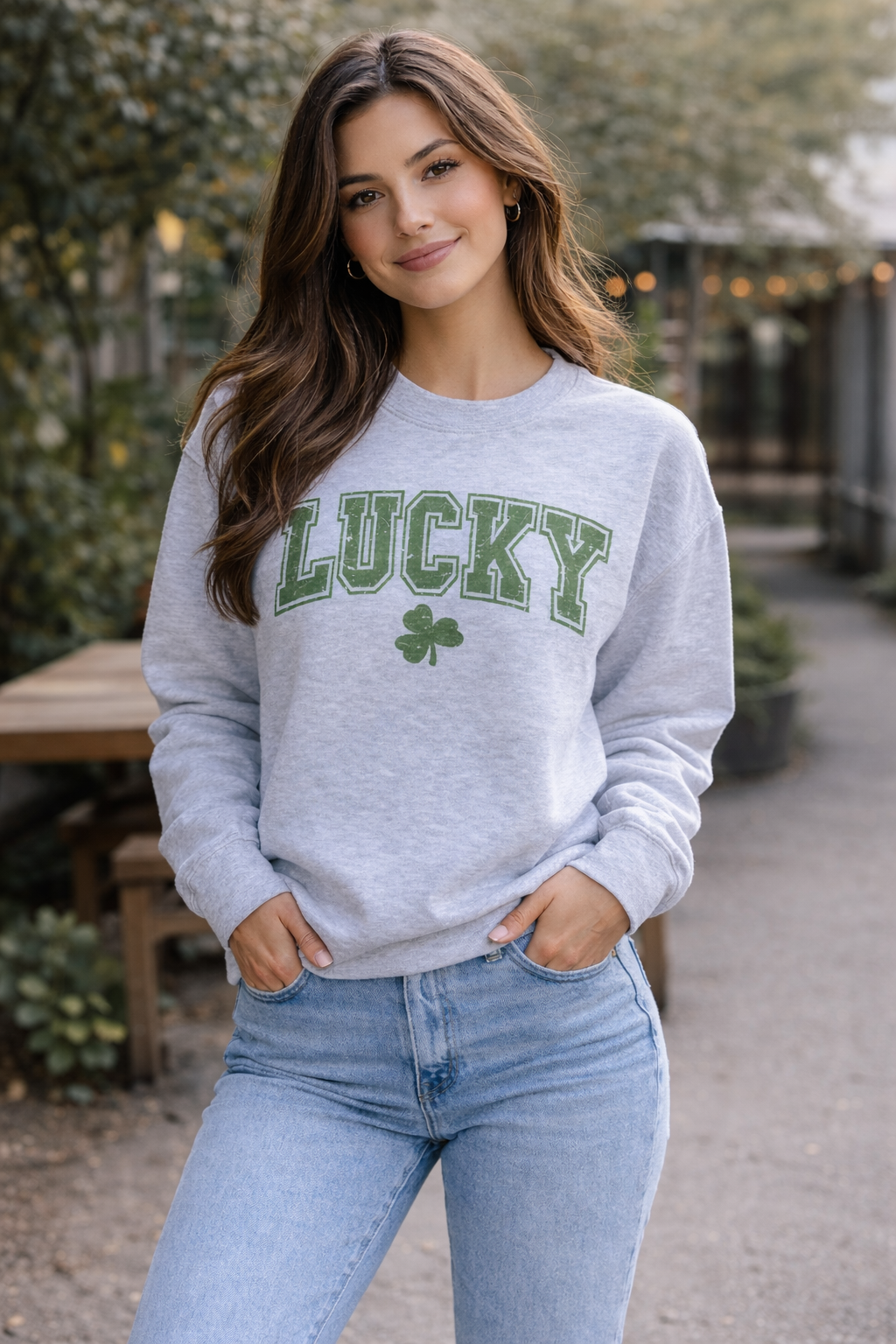 Varsity Style Lucky Crewneck