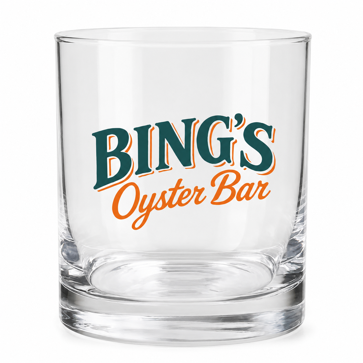 Bing's Oyster Bar Rocks Glass