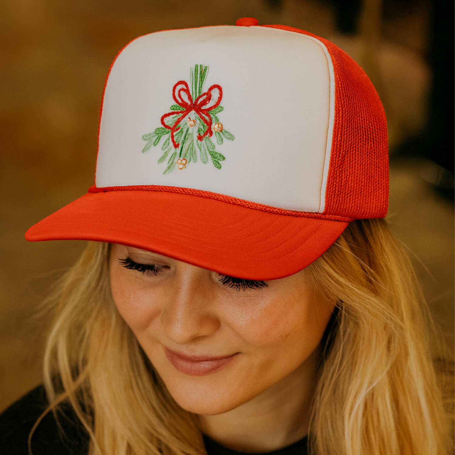 Under the Mistletoe Trucker Hat