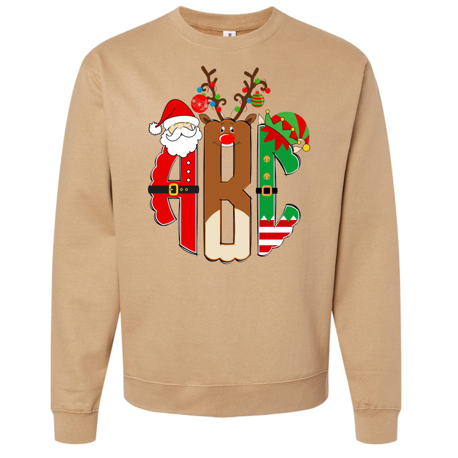 North Pole Monogram Crewneck