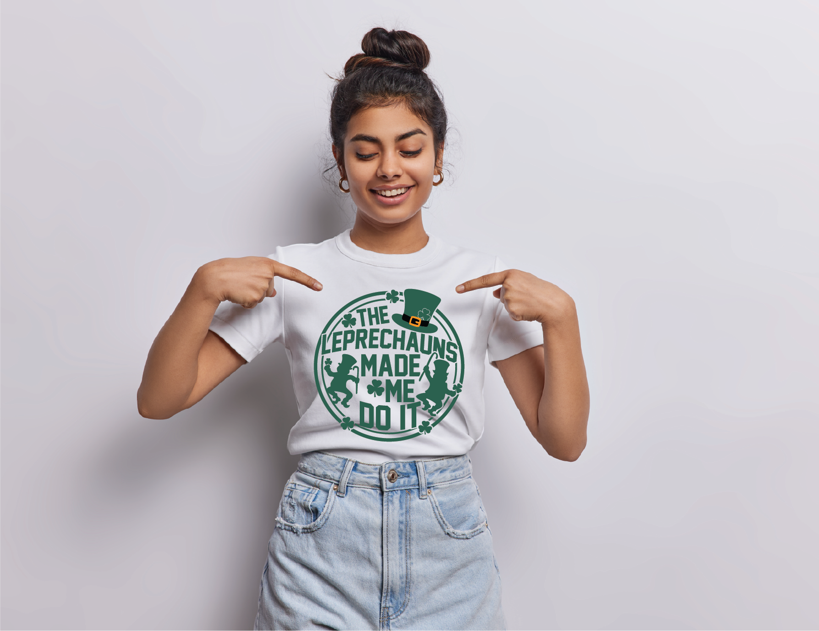 Leprechauns Made me Do it Tee